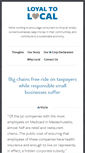 Mobile Screenshot of loyaltolocal.com